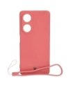Etui Bizon Case Silicone Sq pro Oppo A98 5G špinavě růžové