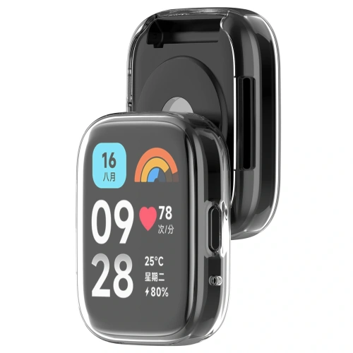 Etui z osłoną ekranu Bizon Case Watch Felipe do Xiaomi Redmi Watch 3 Active przezroczyste