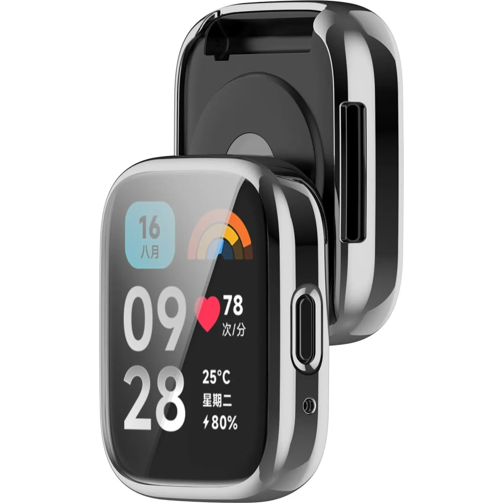 Hurtownia GSM - Etui z osłoną ekranu Bizon Case Watch Felipe do Xiaomi Redmi Watch 3 Active srebrne - BIZ3132 - {ean13} - Hurt