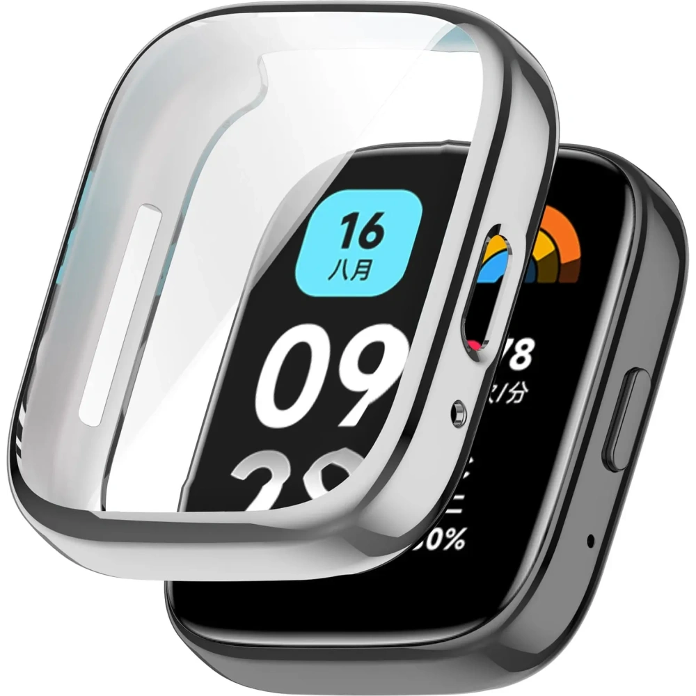 Hurtownia GSM - Etui z osłoną ekranu Bizon Case Watch Felipe do Xiaomi Redmi Watch 3 Active srebrne - BIZ3132 - {ean13} - Hurt