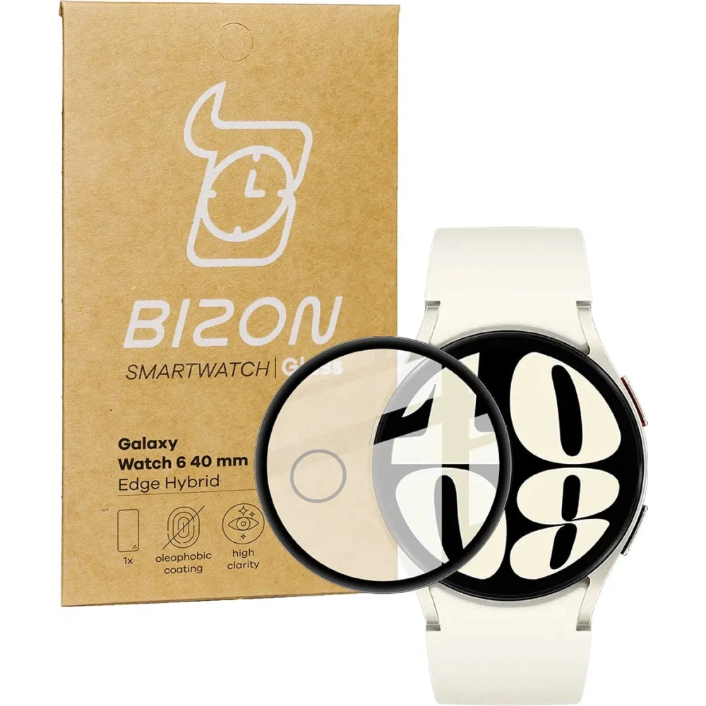 Hurtownia GSM - Bizon Glass Watch Edge Hybrid Samsung Galaxy Watch 6 40mm schwarz - BIZ3136 - {ean13} - Hurt