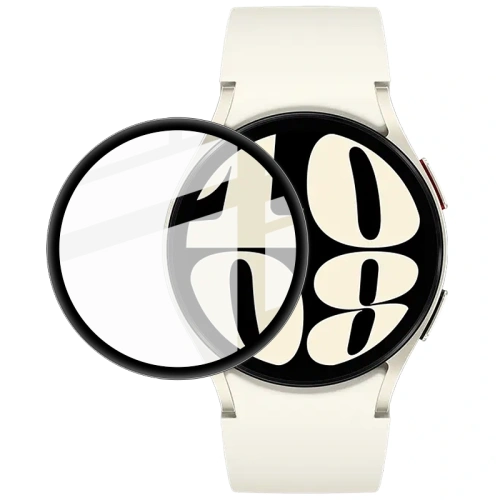 Szkło hybrydowe Bizon Glass Watch Edge Hybrid do Samsung Galaxy Watch 6 40mm czarne