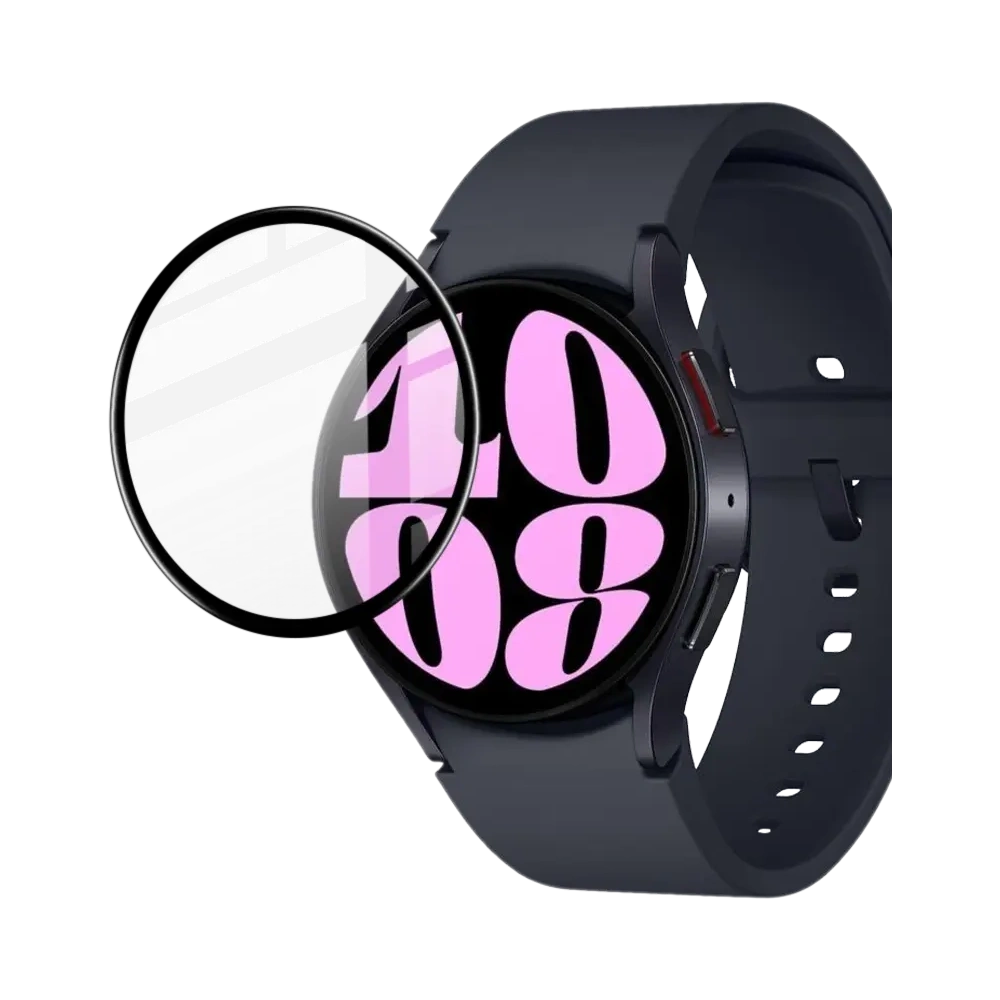 Hurtownia GSM - Bizon Glass Watch Edge Hybrid Samsung Galaxy Watch 6 44mm negru - BIZ3137 - {ean13} - Hurt