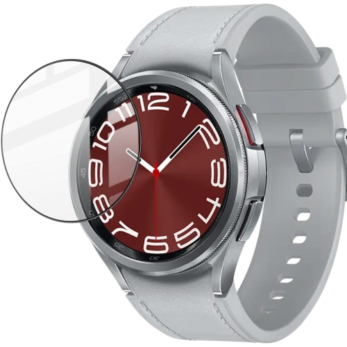 Szkło hybrydowe Bizon Glass Watch Edge Hybrid do Samsung Galaxy Watch 6 Classic 43mm czarne