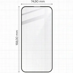 Hurtownia GSM - Bizon Glass Edge 2 Apple iPhone 15 Plus / 16 Plus negru - BIZ3140 - {ean13} - Hurt