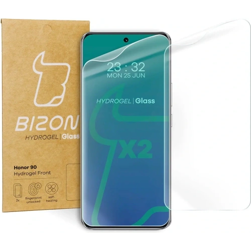 Folia hydrożelowa na ekran Bizon Glass Hydrogel Front do Honor 90 [2 PACK]