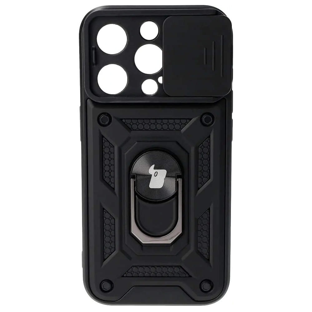 Hurtownia GSM - Etui Bizon Case CamShield Ring do Apple iPhone 15 Pro černé - BIZ3147 - {ean13} - Hurt