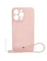 Etui Bizon Case Silicone do Apple iPhone 15 Pro Max světle růžové