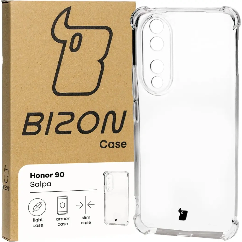 Hurtownia GSM - Elastické pouzdro Bizon Case Salpa pro Honor 90 průhledné - BIZ3151 - {ean13} - Hurt