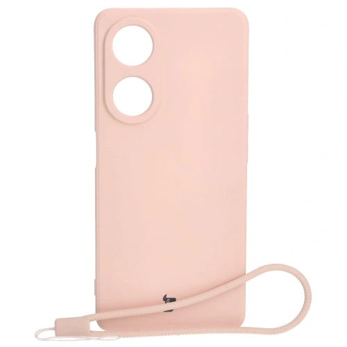 Etui Bizon Case Silicone Sq do Oppo A98 5G jasnoróżowe