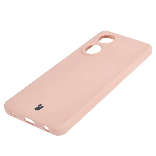 Etui Bizon Case Silicone Sq do Oppo A98 5G jasnoróżowe