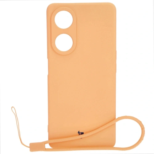 Etui Bizon Case Silicone Sq do Oppo A98 5G pomarańczowe