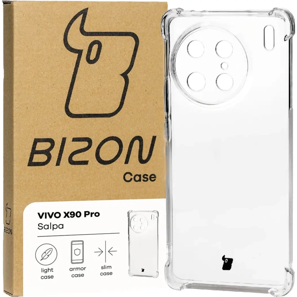 Hurtownia GSM - Elastické pouzdro Bizon Case Salpa pro Vivo X90 Pro průhledné - BIZ3157 - {ean13} - Hurt