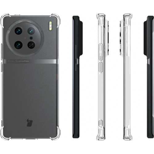 Elastyczne etui Bizon Case Salpa do Vivo X90 Pro przezroczyste