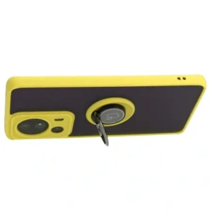 Hurtownia GSM - Etui s úchytem na prst Bizon Case Hybrid Ring pro Xiaomi 13 Lite kouřové s žlutým rámem - BIZ3158 - {ean13} - Hurt