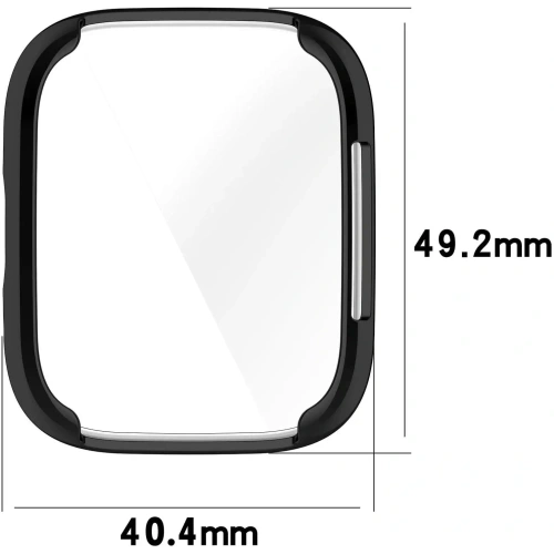 Etui z osłoną ekranu Bizon Case Watch Felipe do Xiaomi Redmi Watch 3 Active czarne