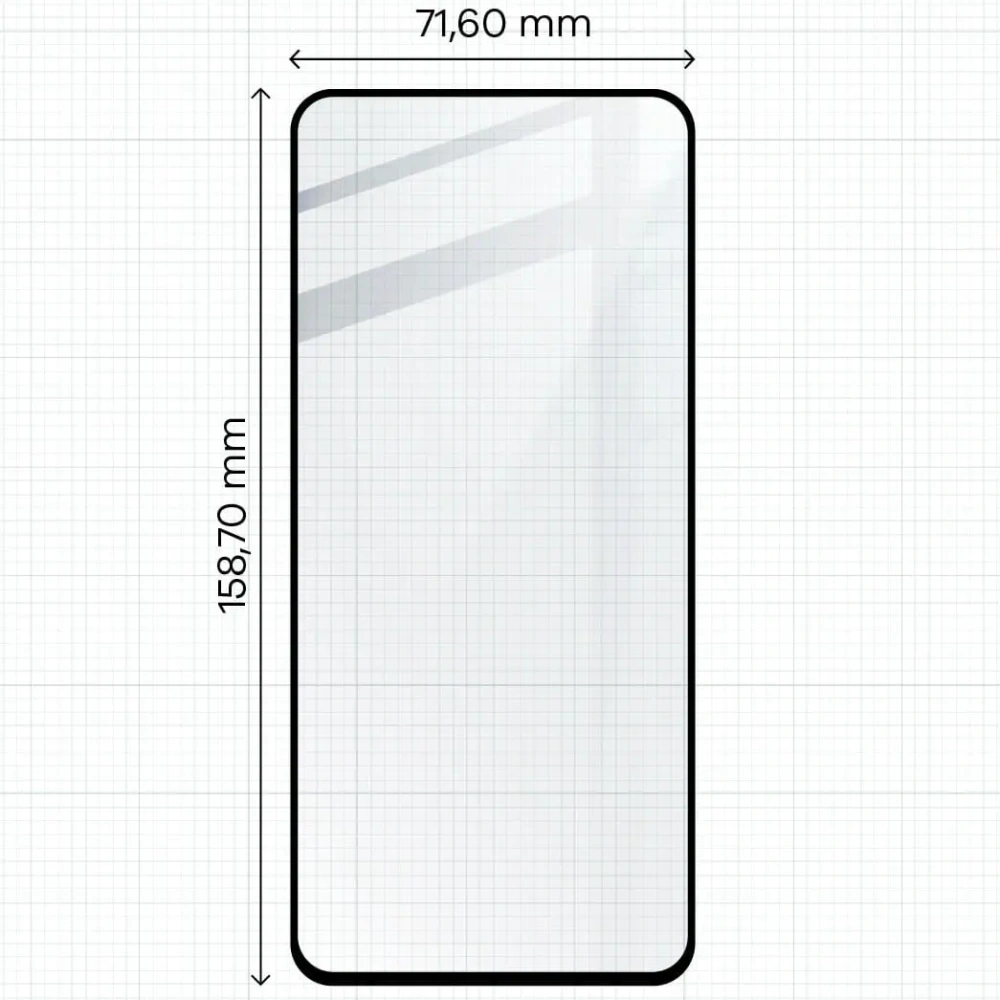 Hurtownia GSM - Szkło hartowane Bizon Glass Edge 2 do Honor 90 Lite czarne - BIZ3160 - {ean13} - Hurt