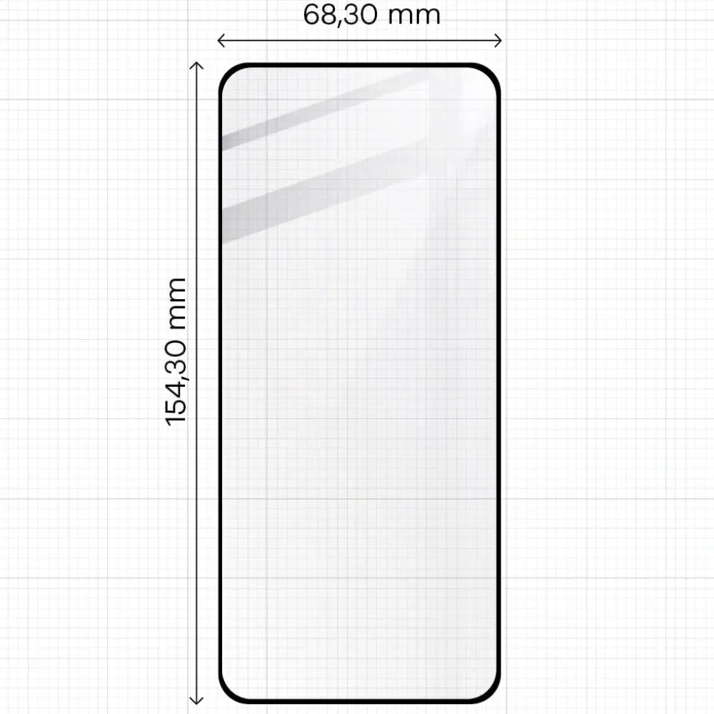 Hurtownia GSM - Bizon Glass Edge 2 Oppo A78 4G fekete - BIZ3161 - {ean13} - Hurt