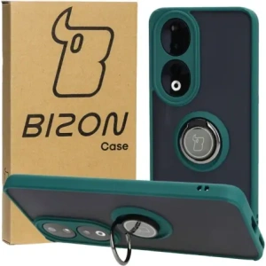 Hurtownia GSM - Bizon Case Hybrid Ring Honor 90 fumuriu cu un cadru de culoare verde închis - BIZ3165 - {ean13} - Hurt