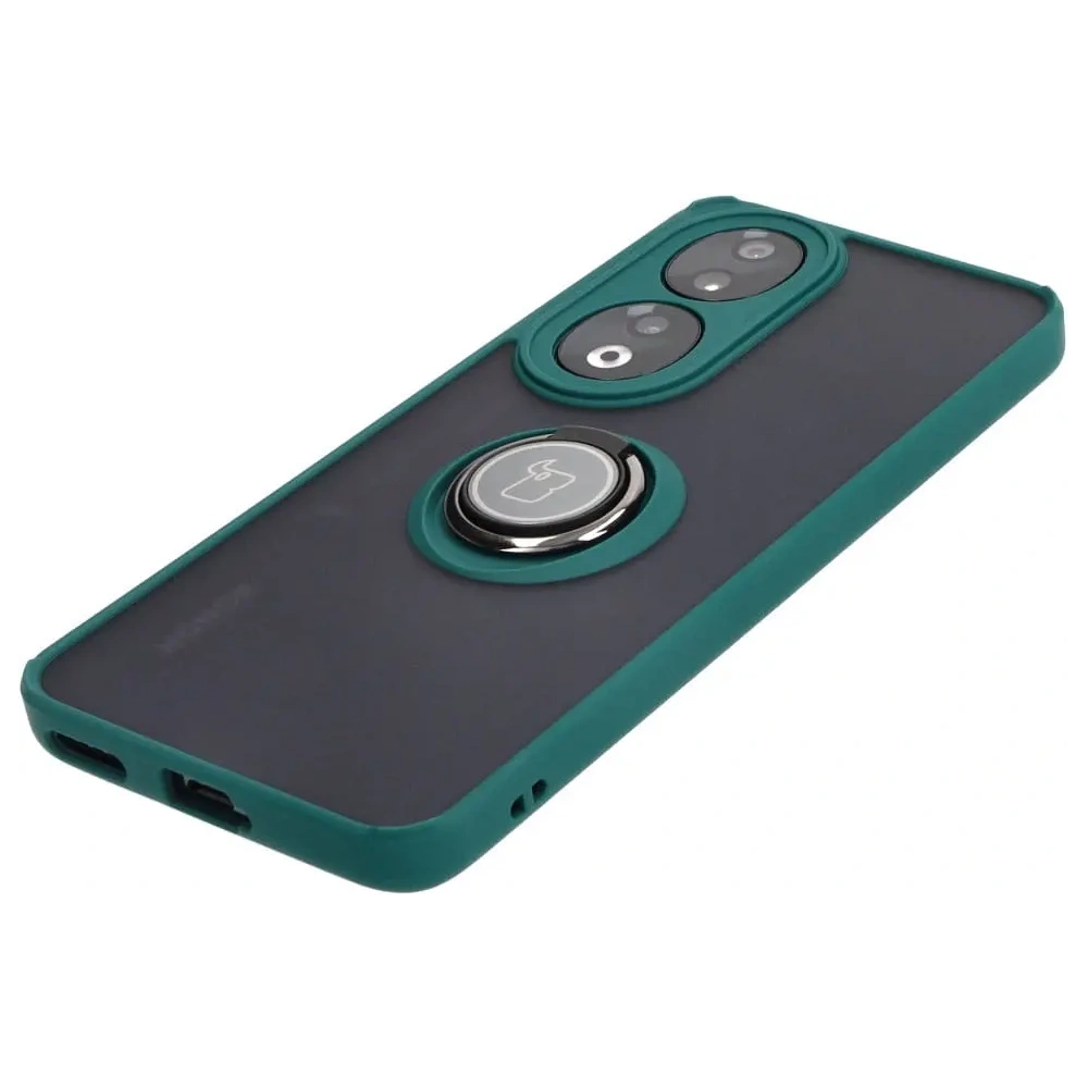 Wholesale Bizon Case Hybrid Ring Honor 90 smoky with a dark green frame - BIZ3165 - {ean13} - Hurt