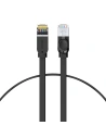 Kabel sieciowy płaski Baseus Ethernet RJ45, Cat.6, UTP, 0,5m (czarny)