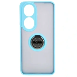 Hurtownia GSM - Bizon Case Inel Hibrid Ring Honor 90 fumuriu cu un cadru de culoare albastră deschisă - BIZ3166 - {ean13} - Hurt