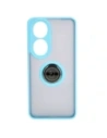 Wholesale Bizon Case Hybrid Ring Honor 90 smoky with a light blue frame - BIZ3166 - {ean13} - Hurt