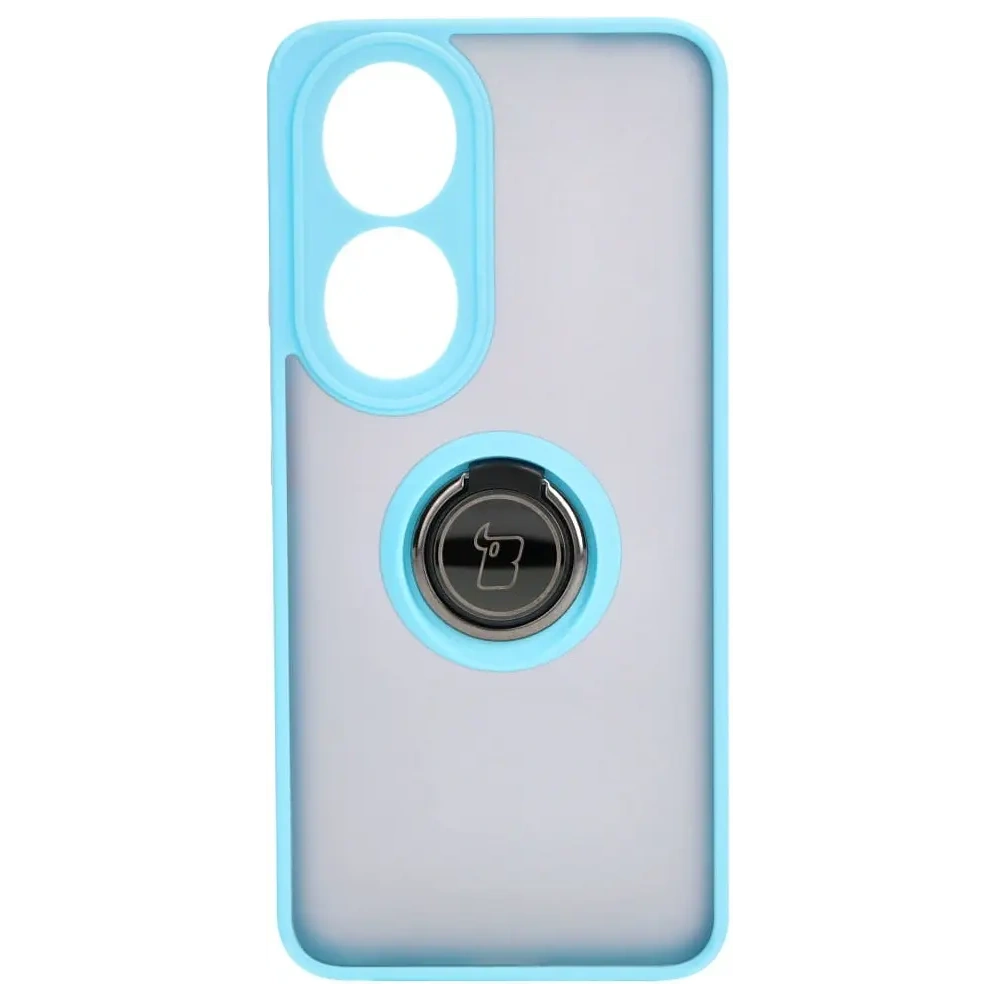 Wholesale Bizon Case Hybrid Ring Honor 90 smoky with a light blue frame - BIZ3166 - {ean13} - Hurt