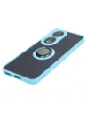 Wholesale Bizon Case Hybrid Ring Honor 90 smoky with a light blue frame - BIZ3166 - {ean13} - Hurt