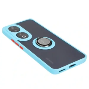 Hurtownia GSM - Bizon Case Inel Hibrid Ring Honor 90 fumuriu cu un cadru de culoare albastră deschisă - BIZ3166 - {ean13} - Hurt