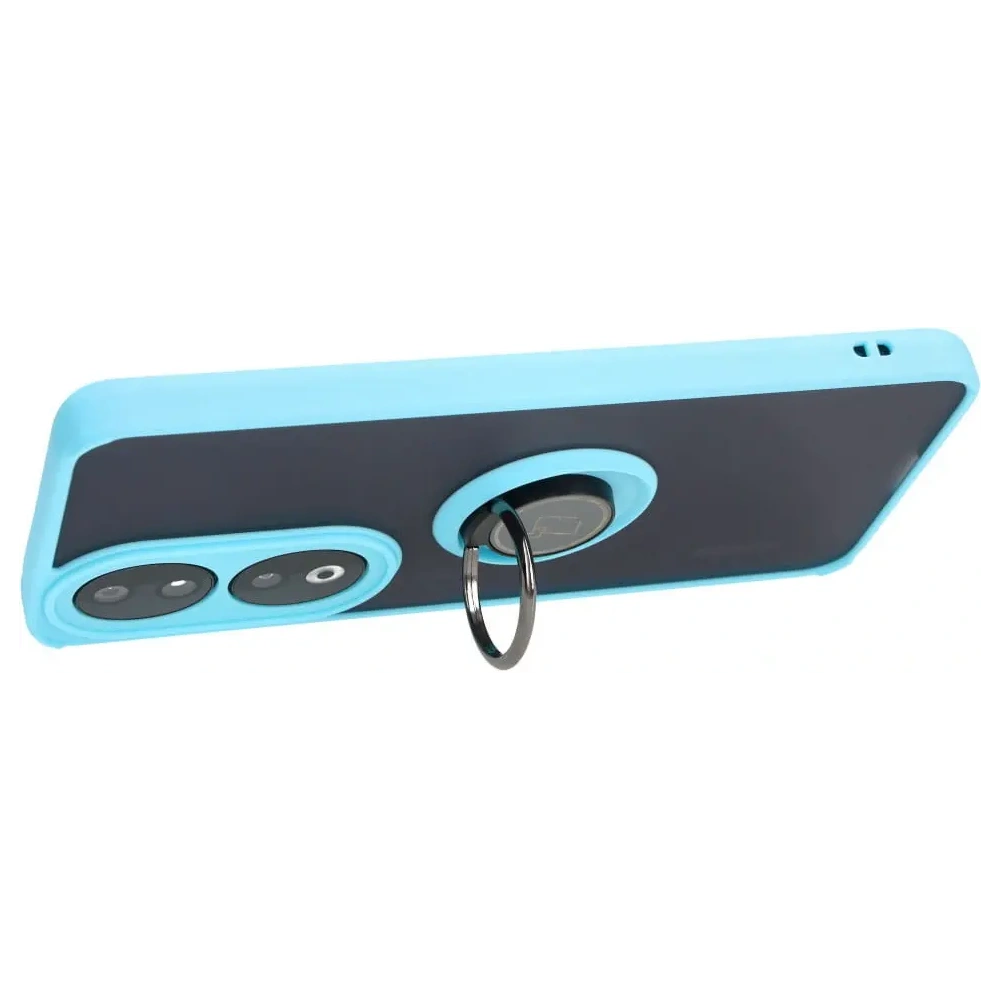 Wholesale Bizon Case Hybrid Ring Honor 90 smoky with a light blue frame - BIZ3166 - {ean13} - Hurt