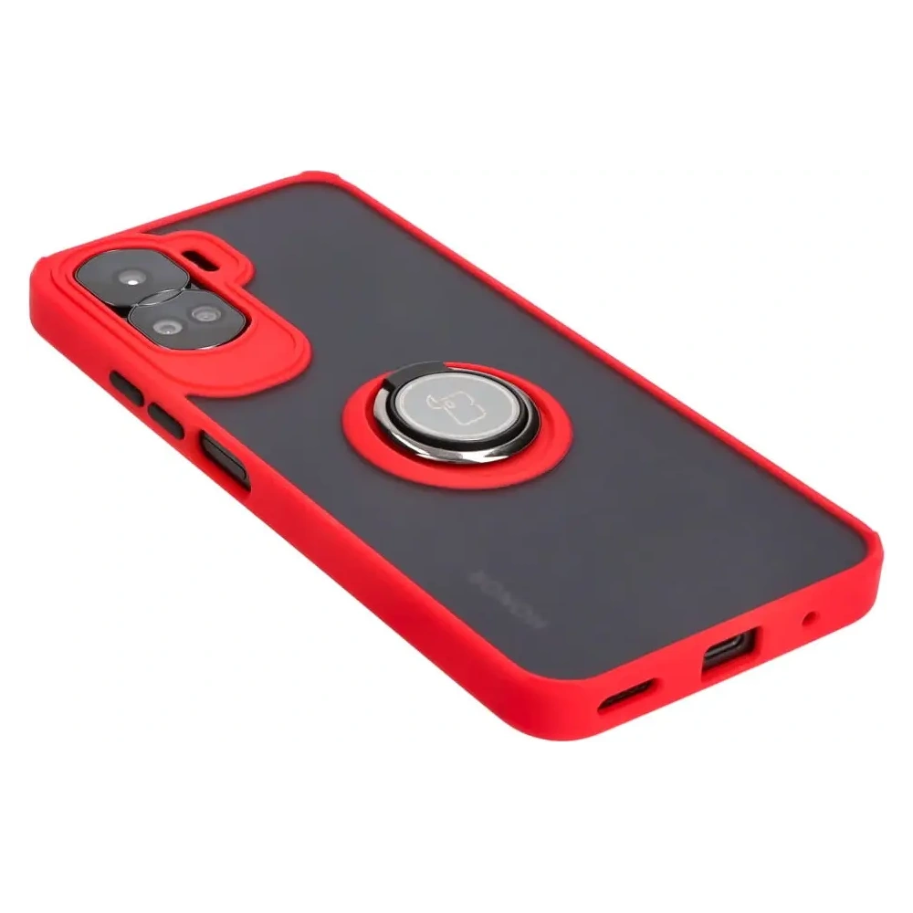 Wholesale Bizon Case Hybrid Ring Honor 90 Lite smoky with a red frame - BIZ3174 - {ean13} - Hurt