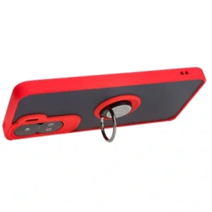 Hurtownia GSM - Etui s úchopem na prst Bizon Case Hybrid Ring pro Honor 90 Lite kouřové s červeným rámem - BIZ3174 - {ean13} - Hurt