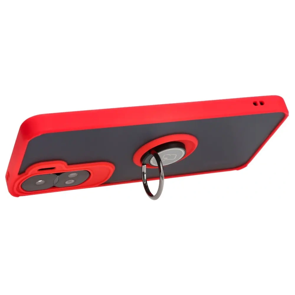 Wholesale Bizon Case Hybrid Ring Honor 90 Lite smoky with a red frame - BIZ3174 - {ean13} - Hurt