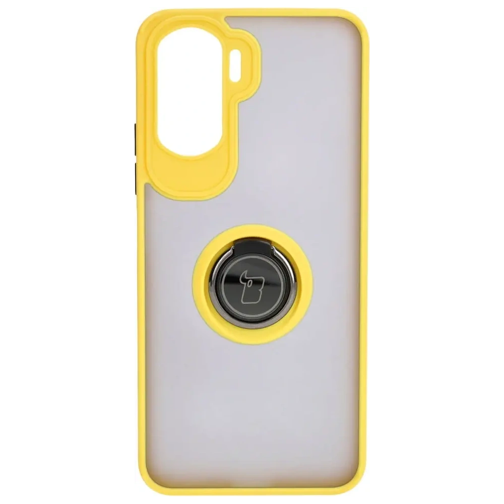Wholesale Bizon Case Hybrid Ring Honor 90 Lite smoky with a yellow frame - BIZ3175 - {ean13} - Hurt
