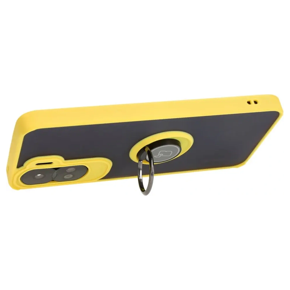Wholesale Bizon Case Hybrid Ring Honor 90 Lite smoky with a yellow frame - BIZ3175 - {ean13} - Hurt