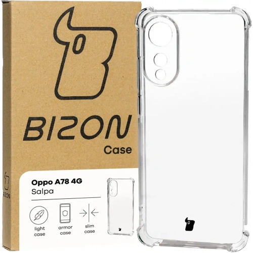 Elastyczne etui Bizon Case Salpa do Oppo A78 4G przezroczyste