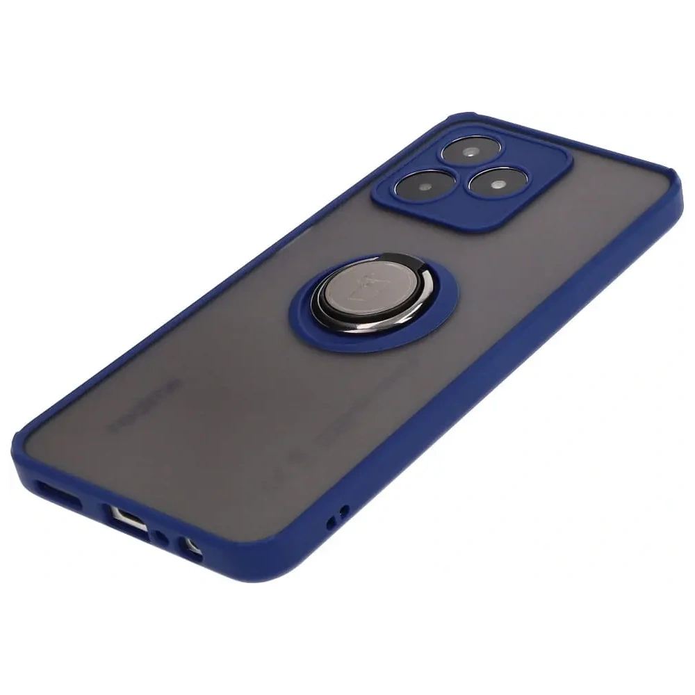 Hurtownia GSM - Bizon Case Hybrid Ring Realme C53 / C51 rauchig mit einem marineblauen Rahmen - BIZ3178 - {ean13} - Hurt
