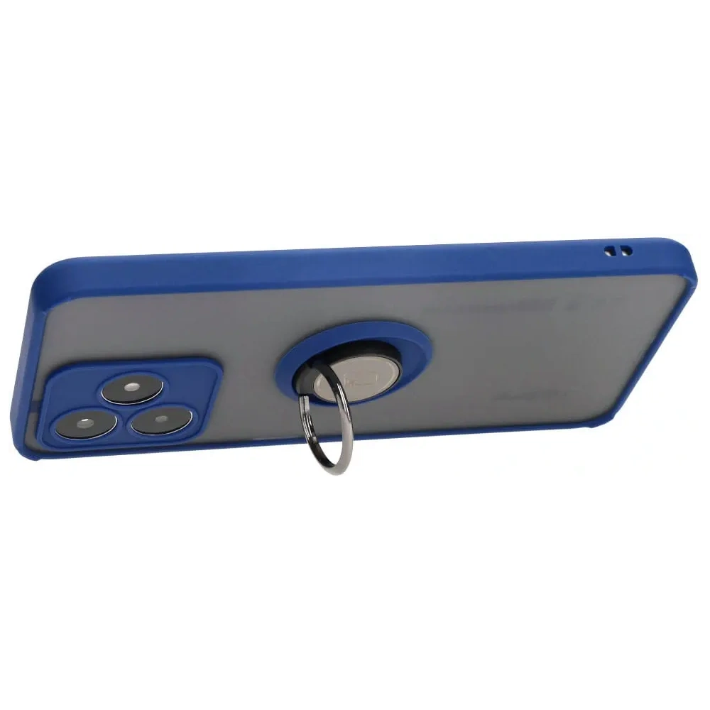 Hurtownia GSM - Bizon Case Hybrid Ring Realme C53 / C51 fumuriu cu un cadru bleumarin - BIZ3178 - {ean13} - Hurt