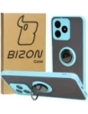 Bizon Case Hybrid Ring Realme C53 / C51 fumuriu cu un cadru albastru deschis