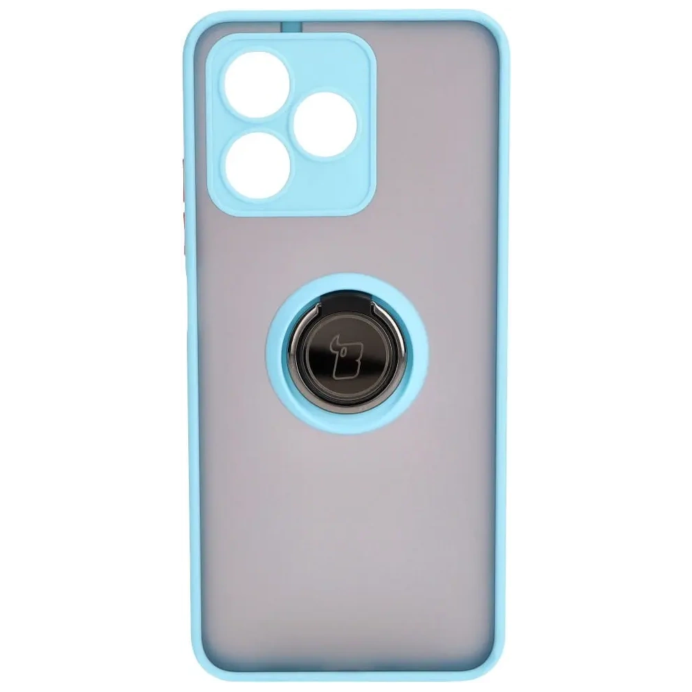 Wholesale Bizon Case Hybrid Ring Realme C53 / C51 smoky with a light blue frame - BIZ3179 - {ean13} - Hurt