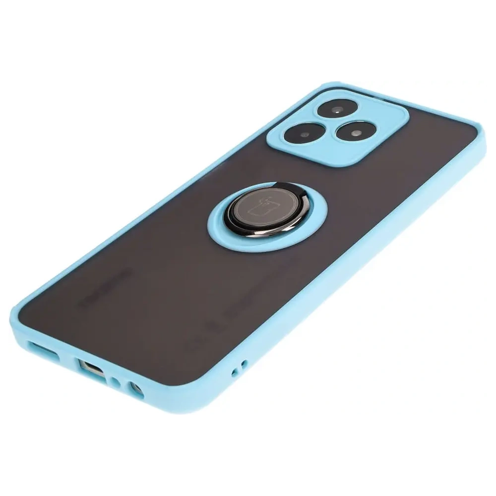 Wholesale Bizon Case Hybrid Ring Realme C53 / C51 smoky with a light blue frame - BIZ3179 - {ean13} - Hurt