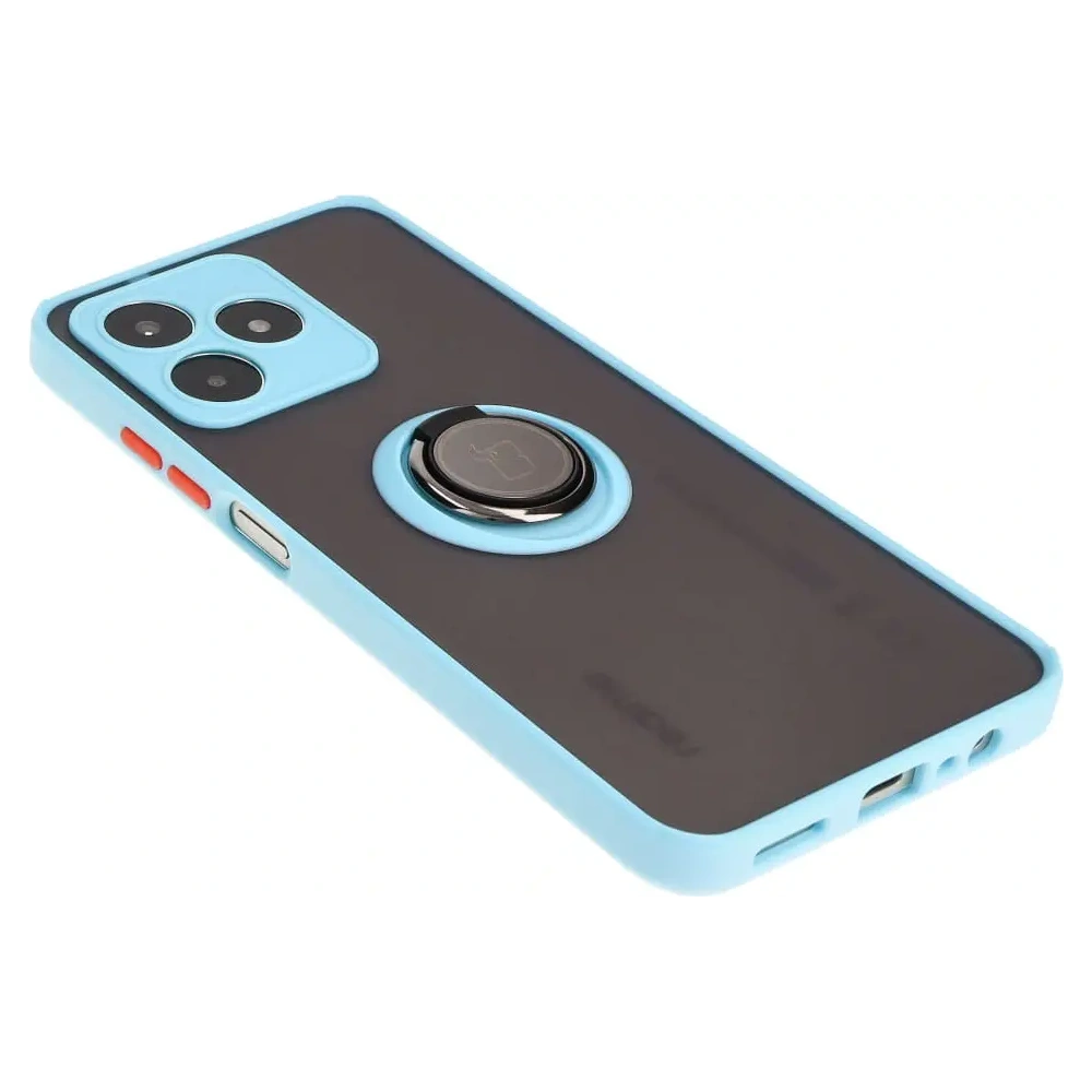 Wholesale Bizon Case Hybrid Ring Realme C53 / C51 smoky with a light blue frame - BIZ3179 - {ean13} - Hurt