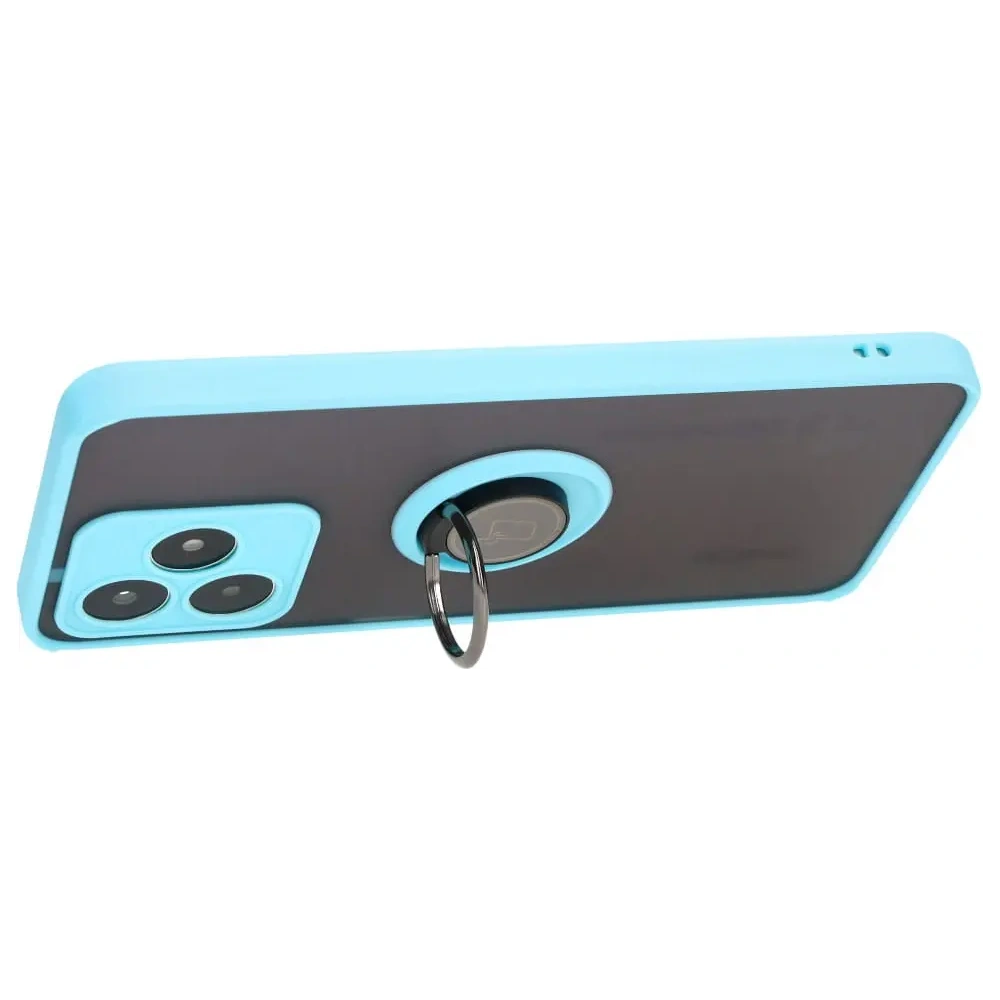 Wholesale Bizon Case Hybrid Ring Realme C53 / C51 smoky with a light blue frame - BIZ3179 - {ean13} - Hurt