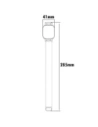 Wholesale Bizon Strap + Case Watch Chain Xiaomi Redmi Watch 3 Active black - BIZ3180 - {ean13} - Hurt