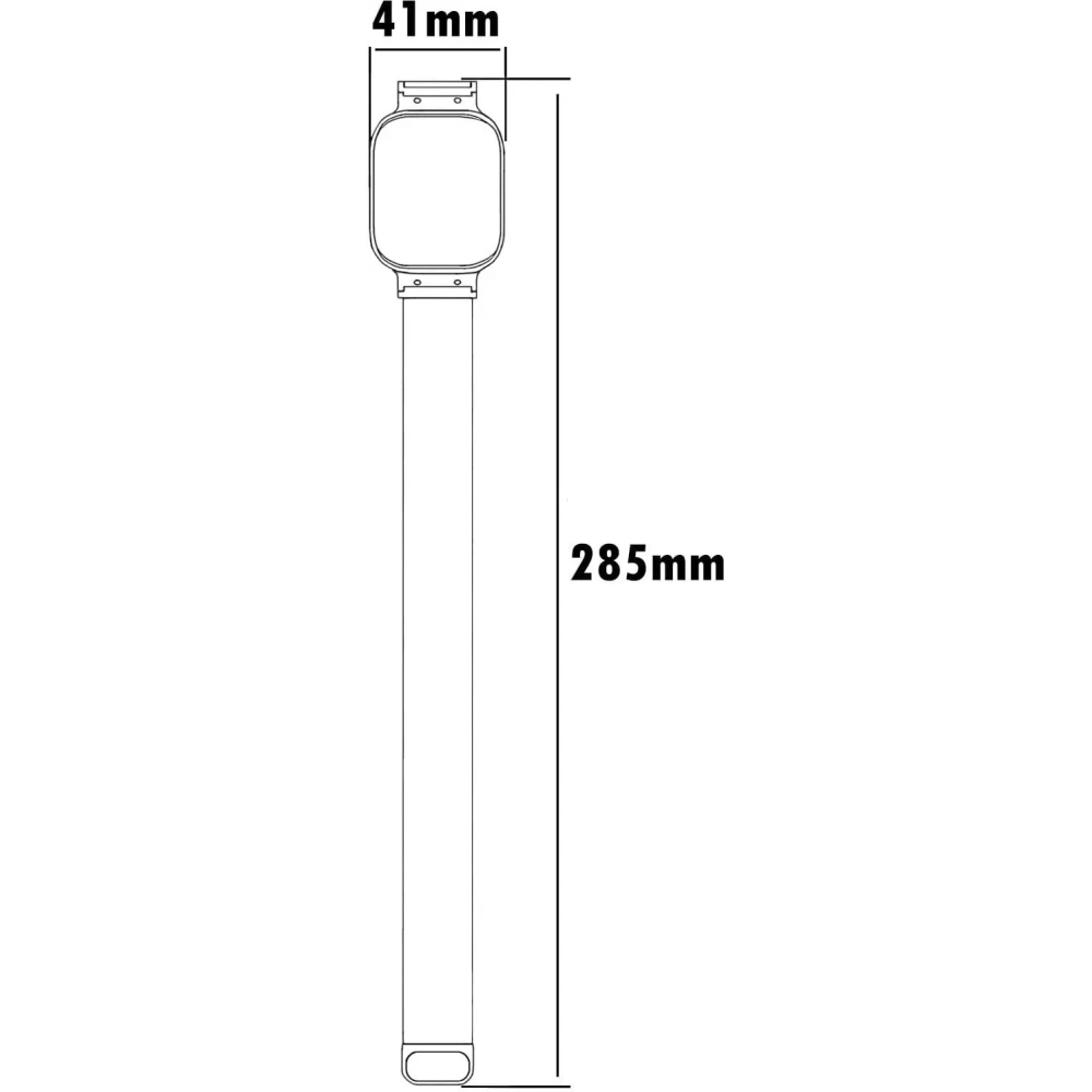 Wholesale Bizon Strap + Case Watch Chain Xiaomi Redmi Watch 3 Active black - BIZ3180 - {ean13} - Hurt