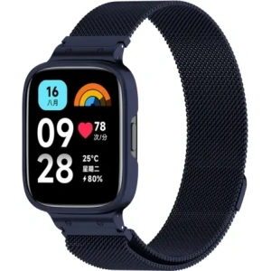 Hurtownia GSM - Etui s páskem Bizon Strap + Case Watch Chain pro Xiaomi Redmi Watch 3 Active modré - BIZ3181 - {ean13} - Hurt