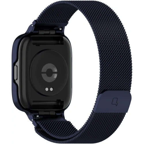 Etui z paskiem Bizon Strap + Case Watch Chain do Xiaomi Redmi Watch 3 Active granatowe