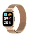 Etui z paskiem Bizon Strap + Case Watch Chain do Xiaomi Redmi Watch 3 Active różowozłote