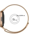 Hurtownia GSM - Etui z paskiem Bizon Strap + Case Watch Chain do Xiaomi Redmi Watch 3 Active różowozłote - BIZ3182 - {ean13} - Hurt